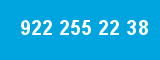 922 255 22 38